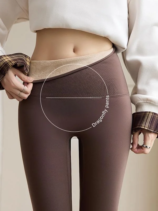 

Теплые брюки для йоги Thiened Fce на подкладке, женская верхняя одежда, брюки Dragoy без маффинов, длинные брюки из полиэфирного волокна