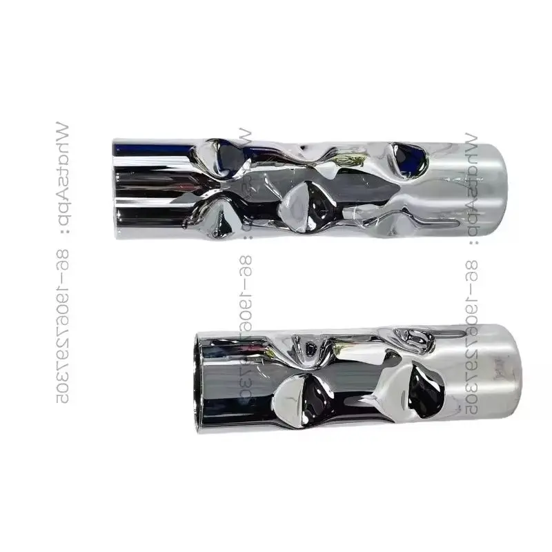 265944 Modern Simple European Cylindrical Flattened Shape Glass Flower Arrangement Ornament