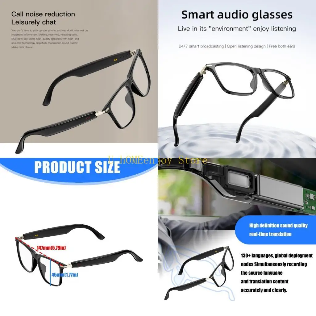 B0KF Audios Eyewear Support Multi Platform Translator Glasses