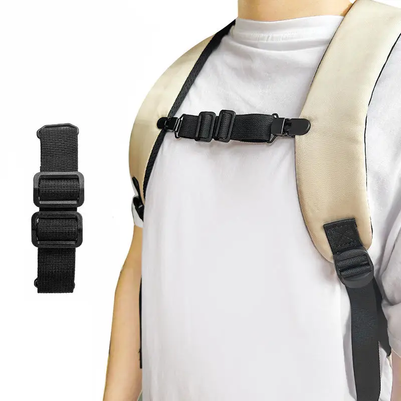 

Adjustable Backpack Sternum Strap With Fixed Buckle Backpack Chest Strap Detachable Chest Belt Outdoor Camping Harness Strap
