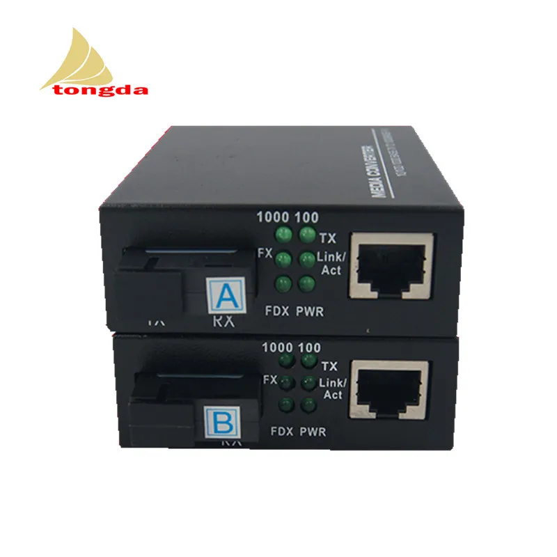 

OEM Cheaper Price Single Fiber Or Duplex 10/100/1000Mbps Gigabit Fiber Media Converter 3km 20km