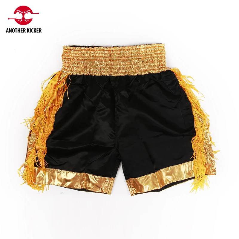 Muay Thai Shorts Satin Polyester Plain Boxing Shorts Men Women Child Kickboxing Pants Grappling MMA Martial Arts Workout Clothes