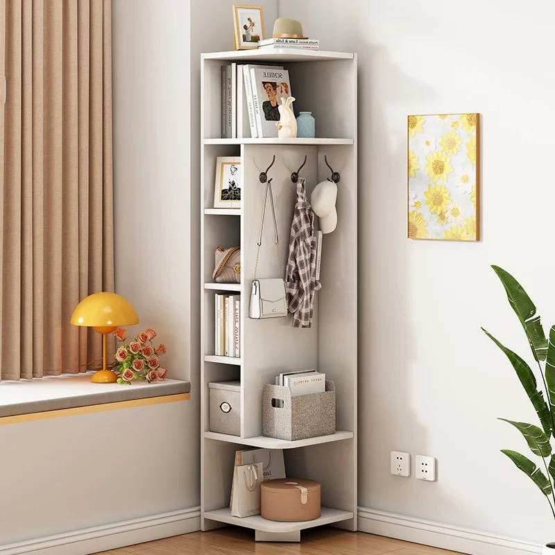 Corner cabinet: doorway corner clothes hanging triangle cabinet, household wall corner cabinet, living room wall-side cabinet, b