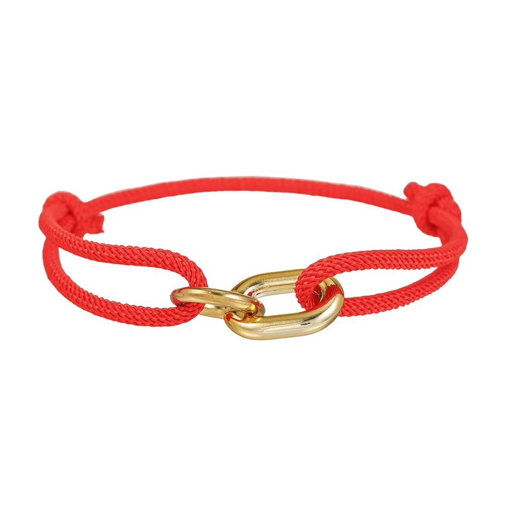 Böhmisches farbiges geflochtenes Seilarmband, Retro, schlicht, mit CCB-Verschluss, Herrenarmband, modischer Partyschmuck, Accessoires – Detail 4