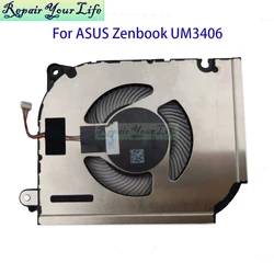 UM3406 CPU Cooler Fan For Asus Zenbook 14 OLED UM3406HA UM3406KA Notebook Cooling Radiator Fans 13NB1270T01011 ND85C57-23J06