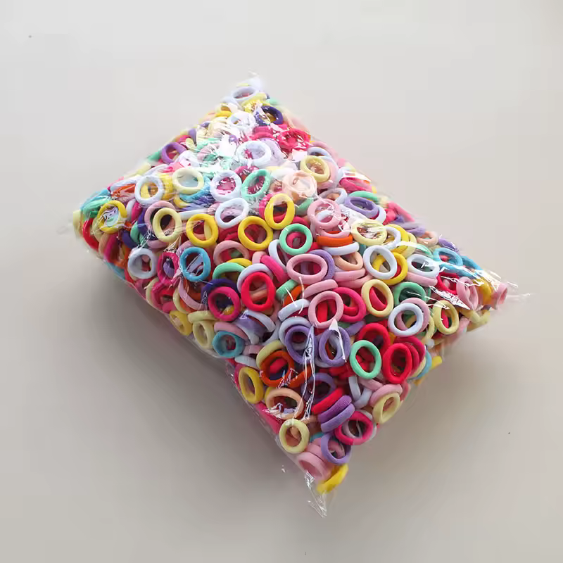 100/300/500Pcs Hair Bands for Children Colorful Nylon Scrunchie Hair Ties Rubber Band Kids Elastic Leagues Girl Hair Accessories - Image 10