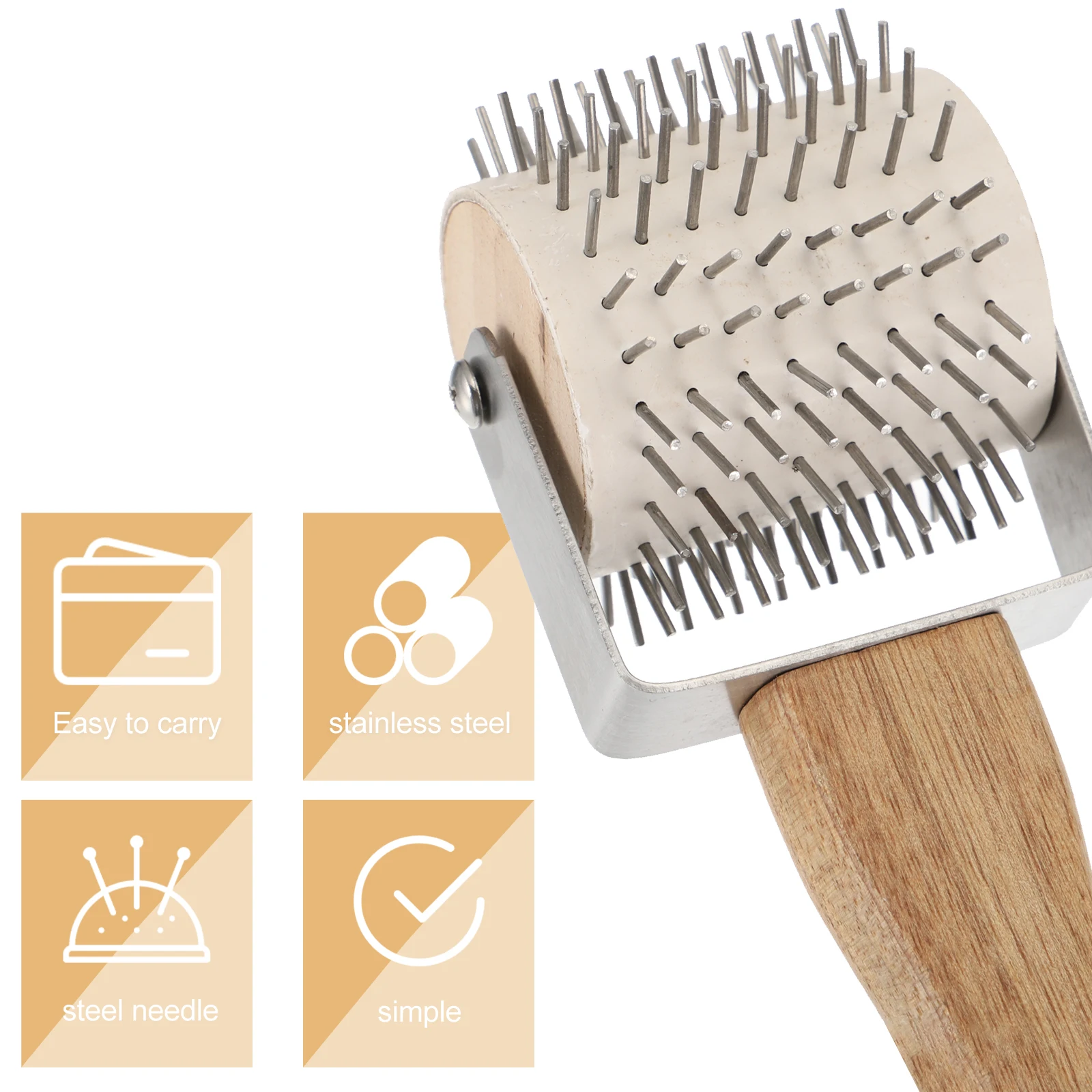 

Uncapping Needle Roller Beekeeping Equipment For Propolis Honeycomb Extraction Stainless Steel Needles Smooth Wood Handle