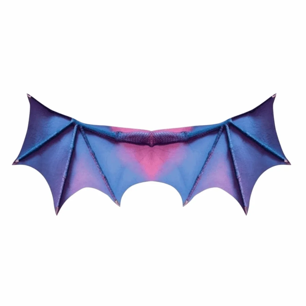 Dekorativer Fantasie-Drachenflügelumhang, faltbar, mit elastischem Band, Fledermausflügelumhang, Unisex, universelles Cosplay-Flügelkostüm für Maskerade – Detail 4
