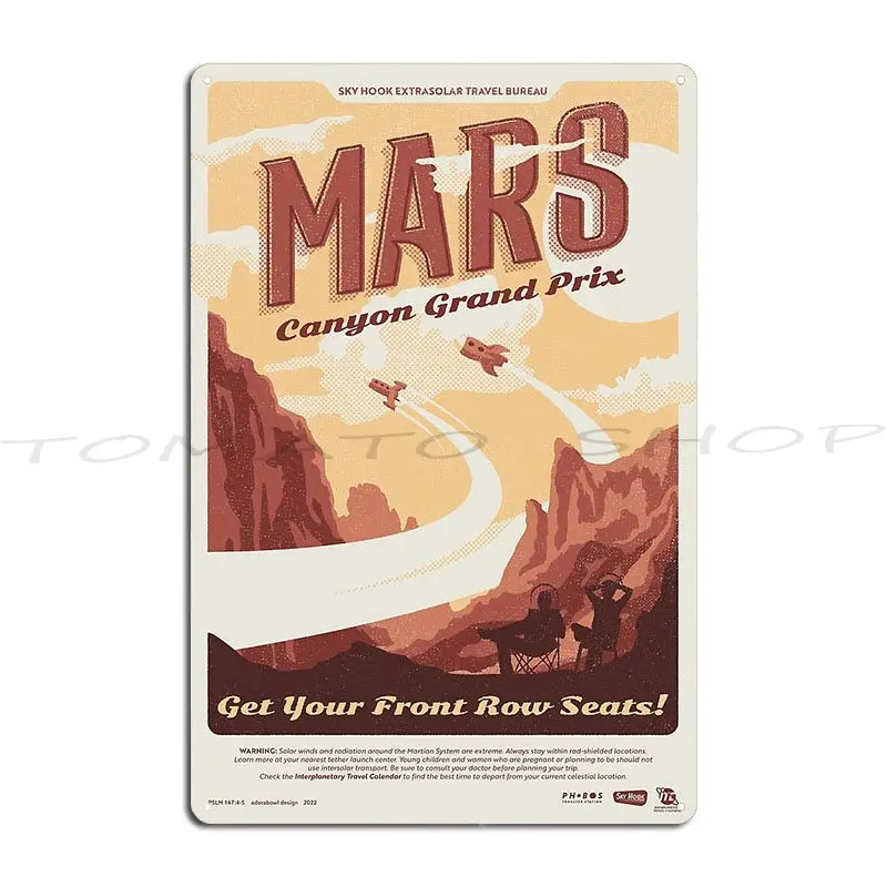 Ars Travel Poster Metal Sign Cinema Kitchen Party Garage Printing  Tin Sign Poster