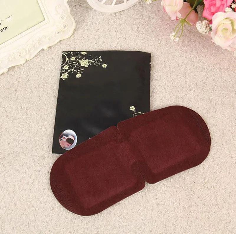 HANRIVER Bamboo charcoal steam eye mask ice silk to relieve fatigue and comfortable sleep an eye mask