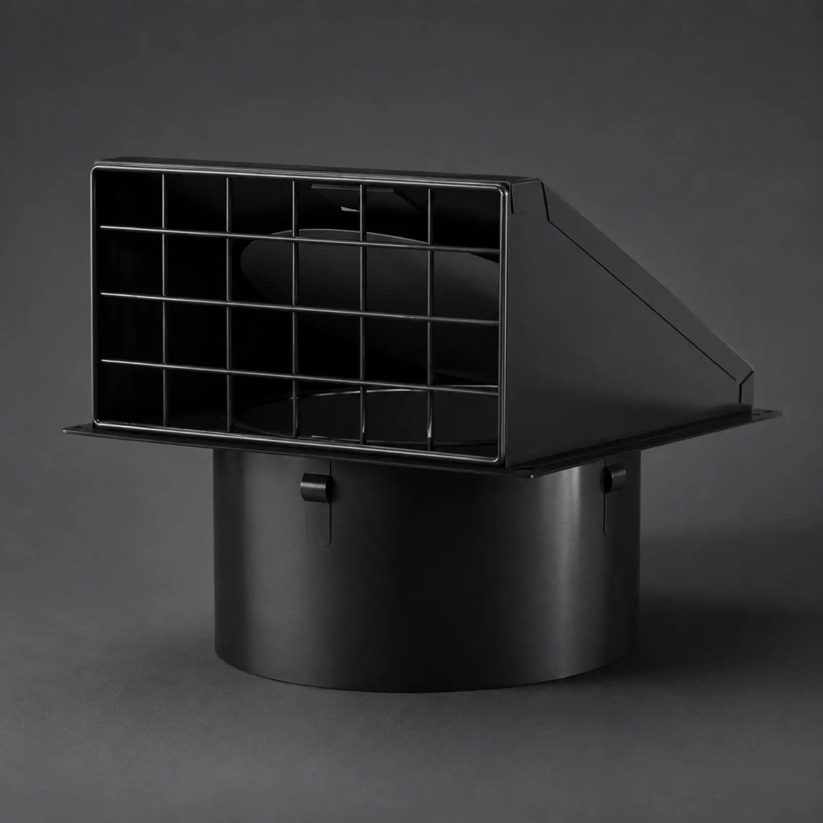 Exterior Wall Dryer Vent with Conical Housing and Flap for Range Hood or Laundry Room Exhaust