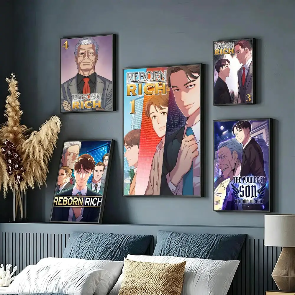 series Reborn Rich Poster HD Poster Sophisticated Modern Aesthetic Wall Art For Living Room Bedroom Office Cafe Decor