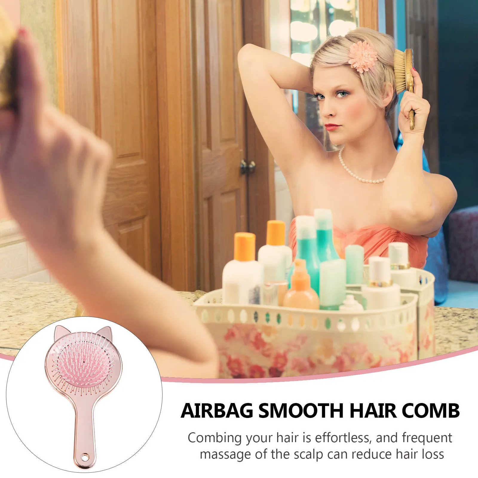 

Массажная расческа для ушей, расческа премиум-класса, щетка для кожи головы для распутывания, легкий инструмент для ухода за волосами для всех типов волос