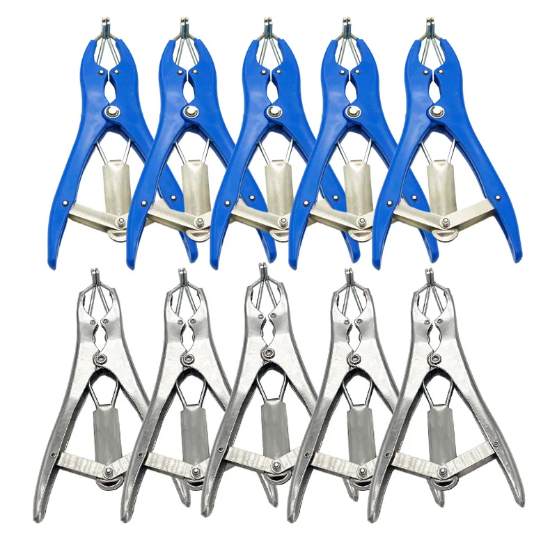 

5pcs Livestock Tail Removal Pigs And Sheep Castration Plier Castration Device Veterinary Equipments