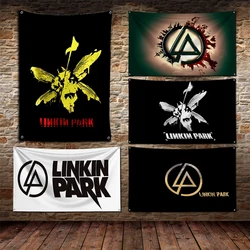 3x5 Ft Flag L-LinkinparkS Rock Music Polyester Digital Printing Banner for Garage Wall Out Door Decoration With Brass Grommets