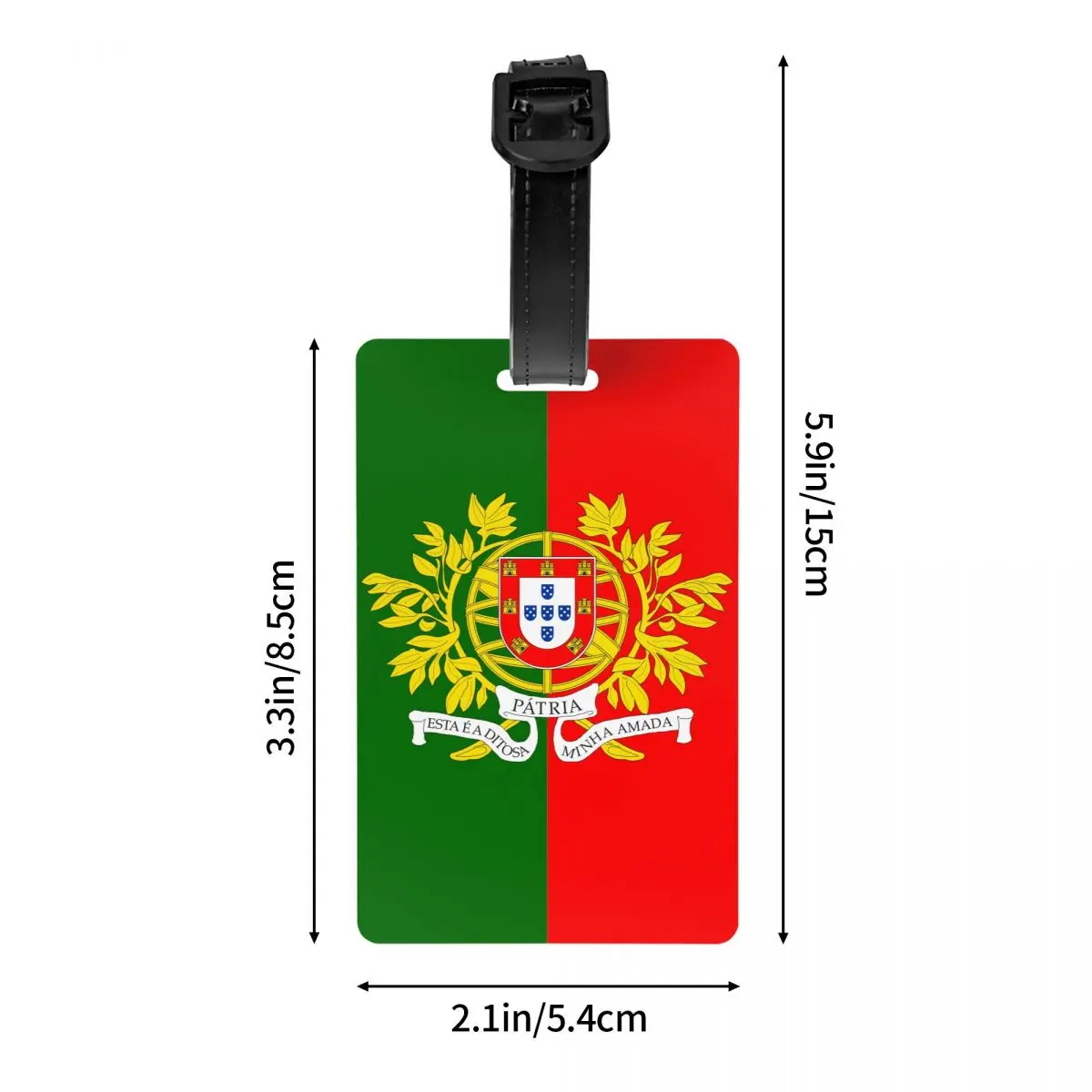 Custom Coat Of Arms Of Portugal Flag กระเป๋าเดินทางกระเป๋าเดินทางกระเป๋าเดินทางความเป็นส่วนตัว Cover ID Label