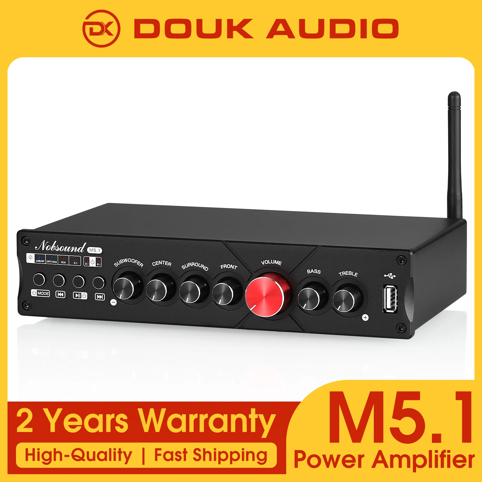 channel amplifier low price Douk Audio HiFi Digital Amplifier Bluetooth Receiver  with Subwoofer out USB Player COAX/OPT Power Amp AliExpress 44
