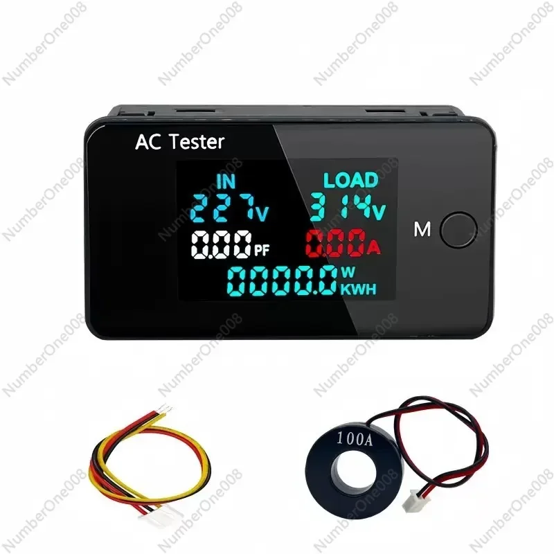 KWS-AC305 AC Dual Voltage Display Tester 0-500V Voltmeter 0-100A Voltage Regulator, Display Meter