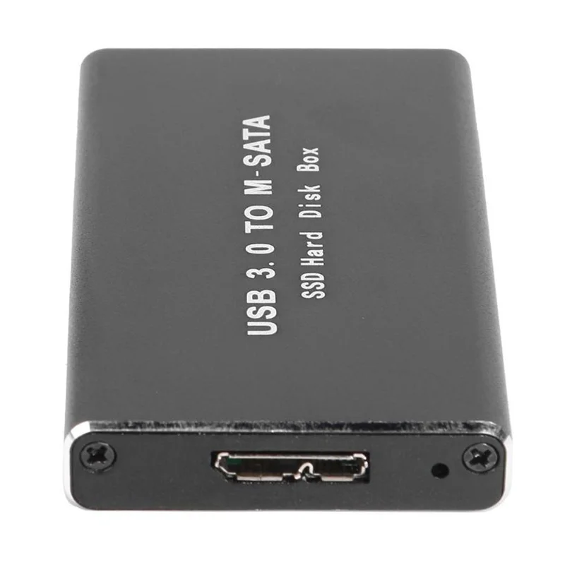 MSATA para USB 3.0 SSD Disk Box Adaptador de caixa de armazenamento para 30X50mm 30X30mm MSATA SSD