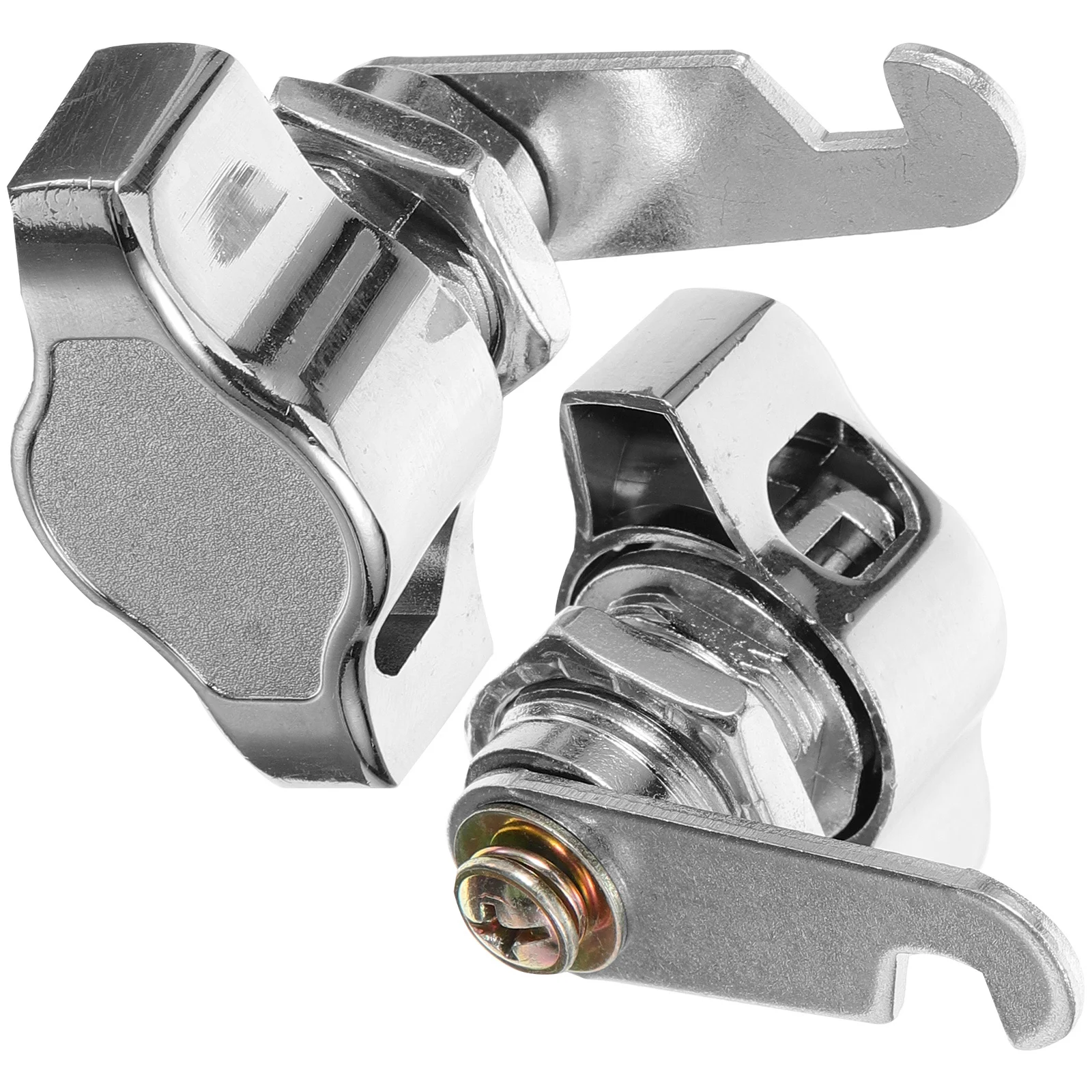 

2pcs Wardrobe Door Zinc Alloy Cabinet Lock For Drawer Safety Heavy Duty Metal Lock No Keys Needed For File Cabinet Box Rv