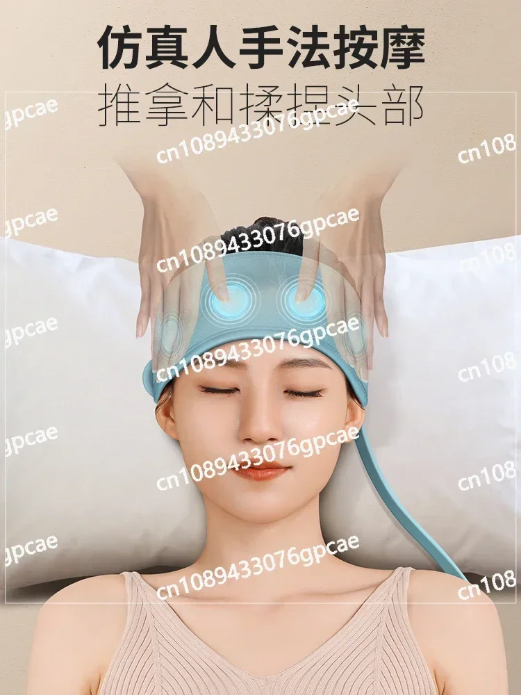 Head Massager Dredges Meridians, Fully Automatic Kneading Scalp Artifact, Special Sleep Aid for Migraine Treatment