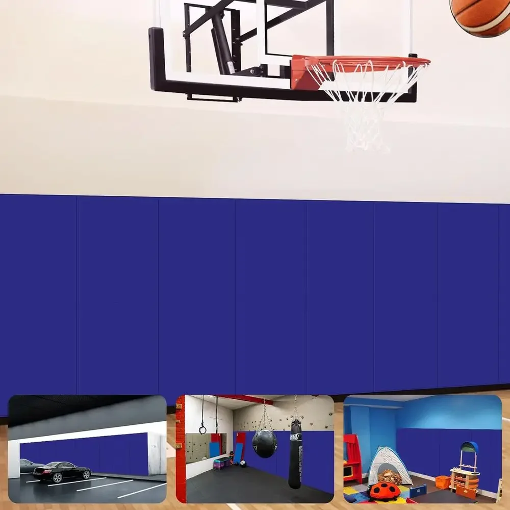 Thick Foam Gym Wall Padding Mats - Waterproof & Colorful Protection for Kids