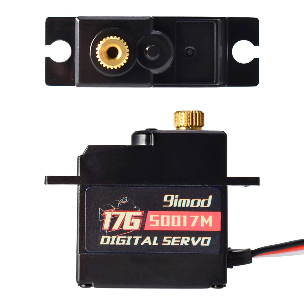 Servomotor Digital 9imod 9g 17g 15kg Servo de dirección de engranaje de Metal para coche RC 1:8 1:10 1:12 1:24