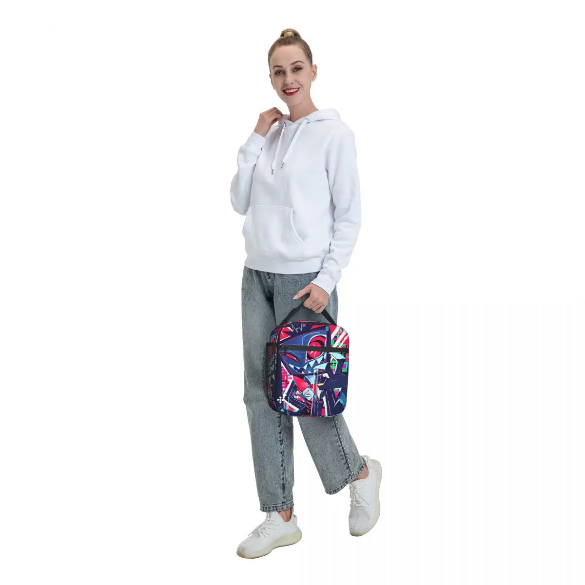 Vox معزول حقيبة الغداء حقيبة للحفاظ على البرودة قابلة لإعادة الاستخدام الفنادق Hazbined حاوية الغداء كبيرة حمل علب الاغذية بينتو الحقيبة كلية نزهة #6