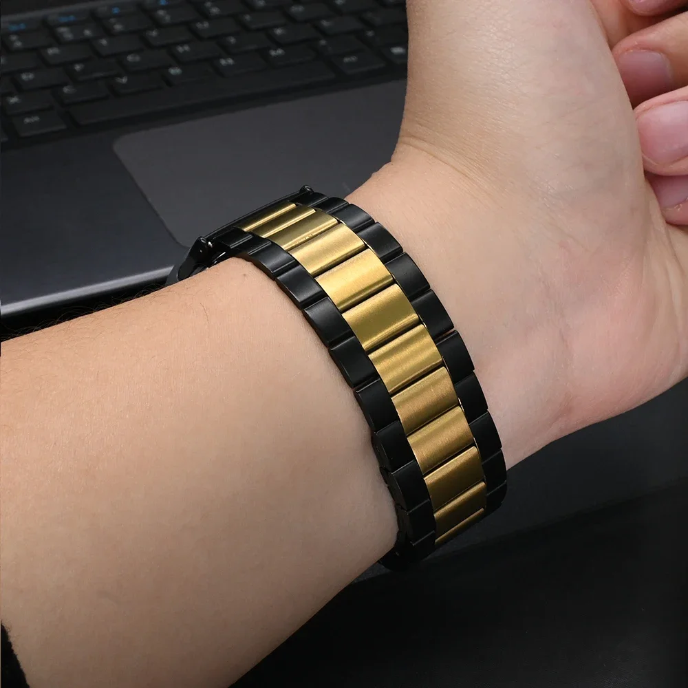 Gelang Stainless mewah magnetik, gelang Stainless mewah magnetik, untuk Samsung Galaxy Watch Ultra7 47mm, gelang bisnis pria untuk SAMSUNG ULTRA 7 47MM, tali tanpa celah