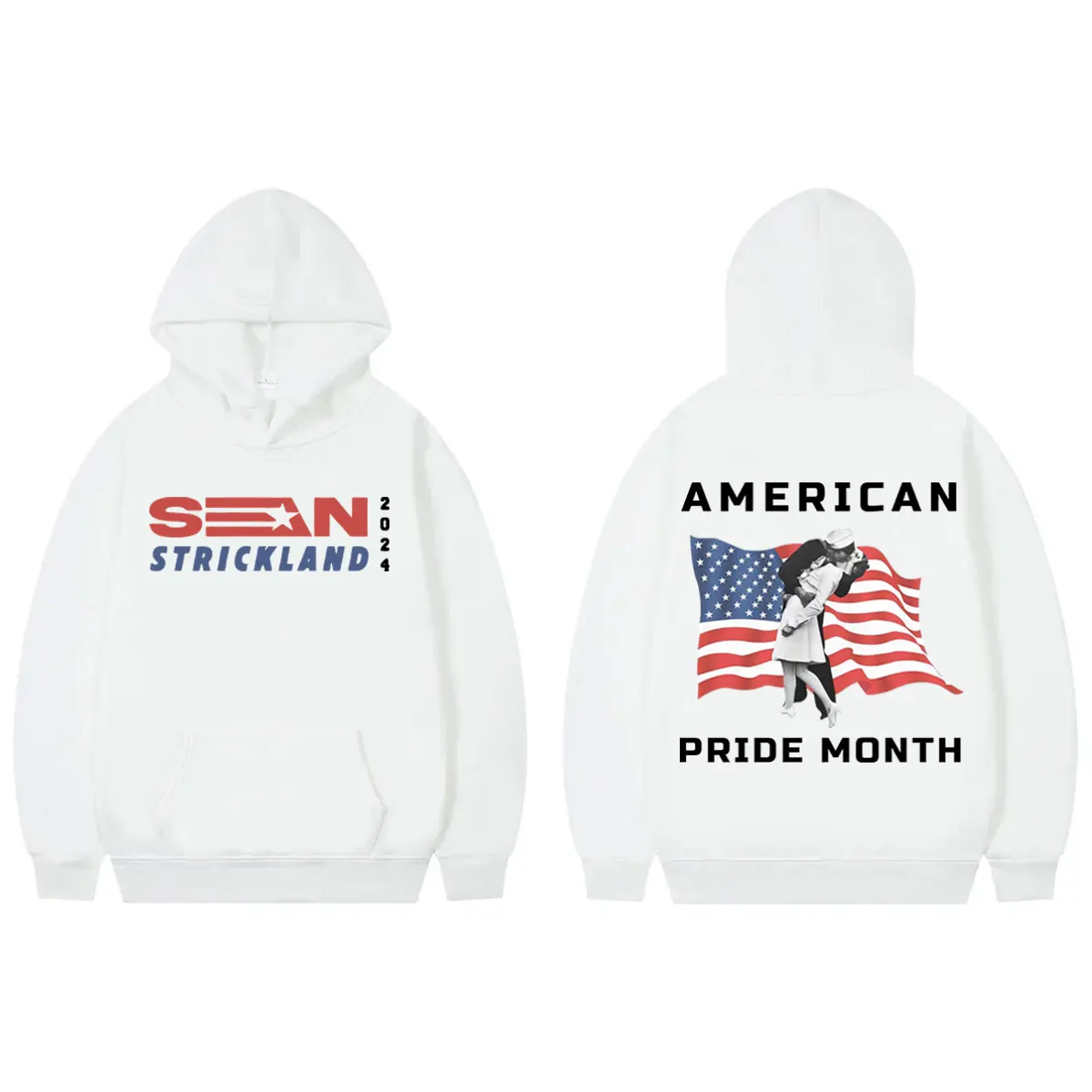 

Sean Strickland American Pride Month Funny Meme Hoodie Casual Long Sleeve Fleece Sweatshirts Unisex Fashion Oversized Pullovers