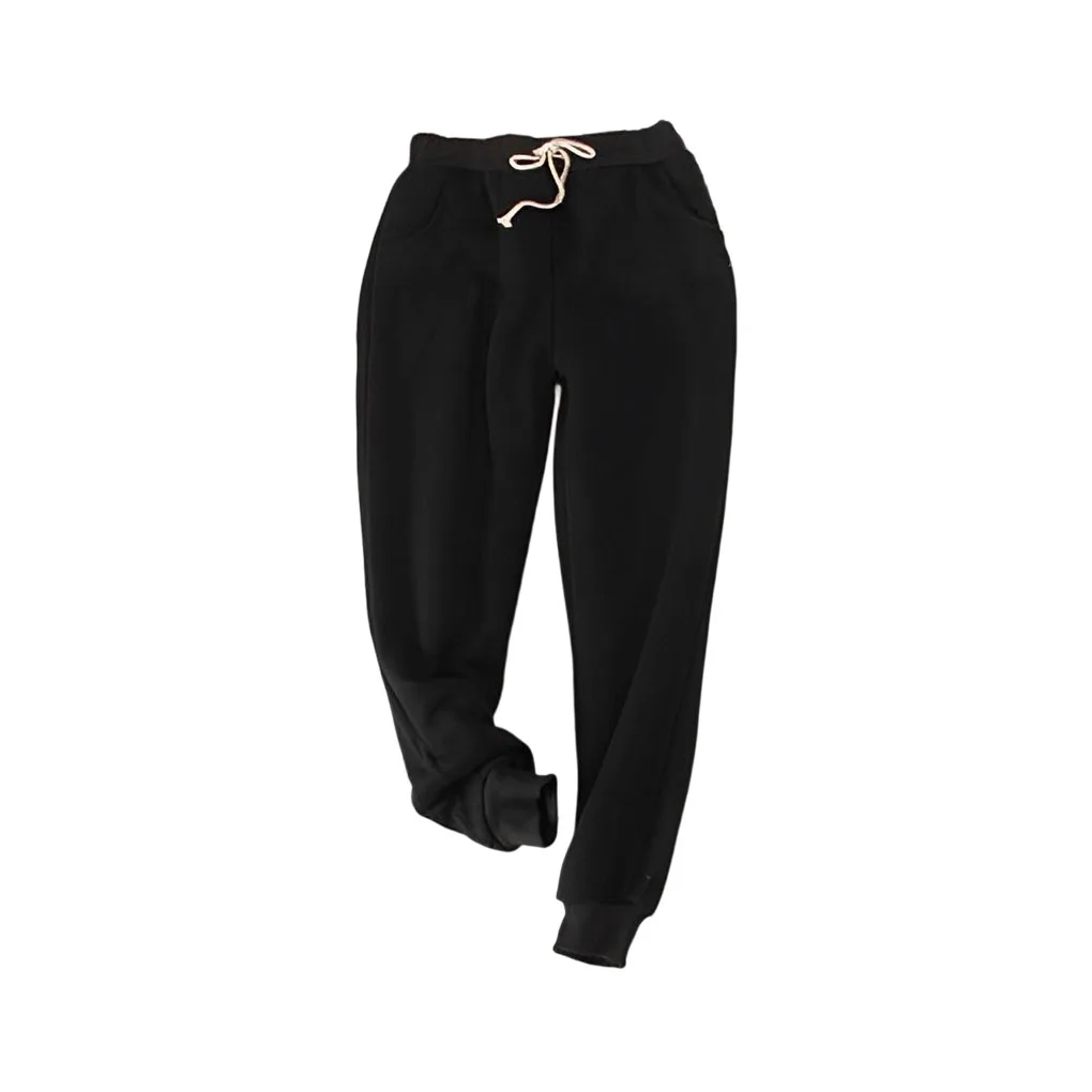 Casual Trousers Warm Pants Winter Outfit Multicolored Exquisite Washable Outdoor Accessories Daily Life High Waist
