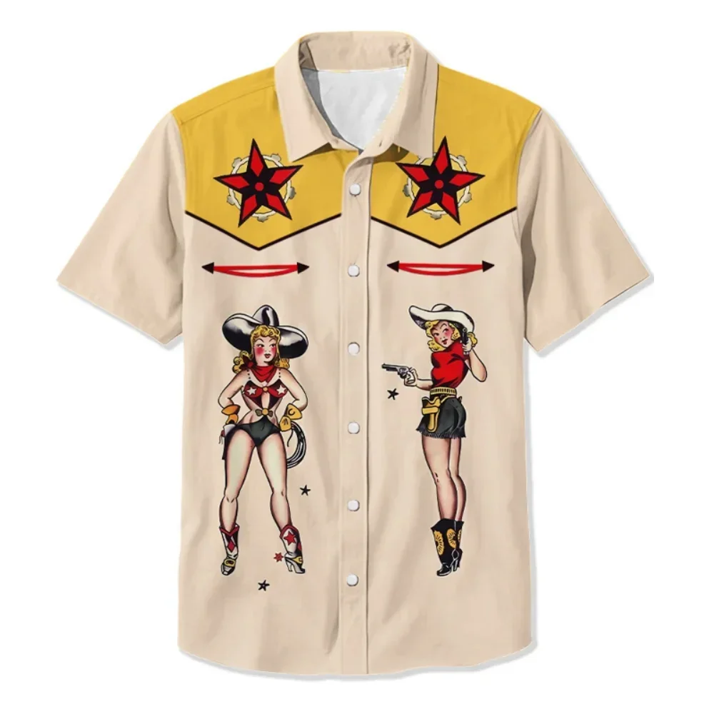 Men's Shirt Summer Casual Fashion Short Sleeved Shirt Men Loose Breathable Hawaiian Shirt Man Casual Men's Clothing