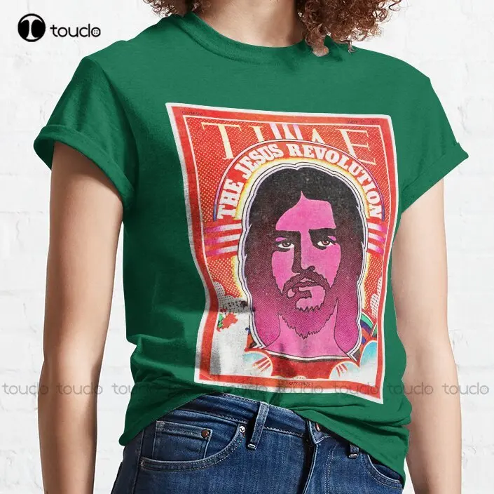 The Jesus Revolution 2023 Retro Vintage Magazine Cover Design Classic T-Shirt Grandpa Shirt Printed Tee Custom Gift Xs-5Xl