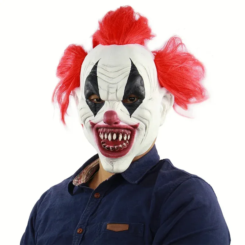 

Halloween punk clown mask terrifying role-playing props party haunted house headgear