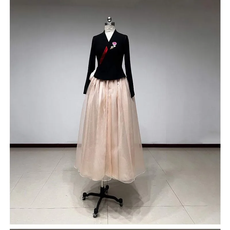Korean Dance Costume Female Practice Dress Basic Training Folk Dance Performance Clothing