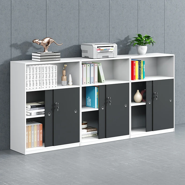 Office Small File Dwarf Wood Printer File Side Cabinet Locker