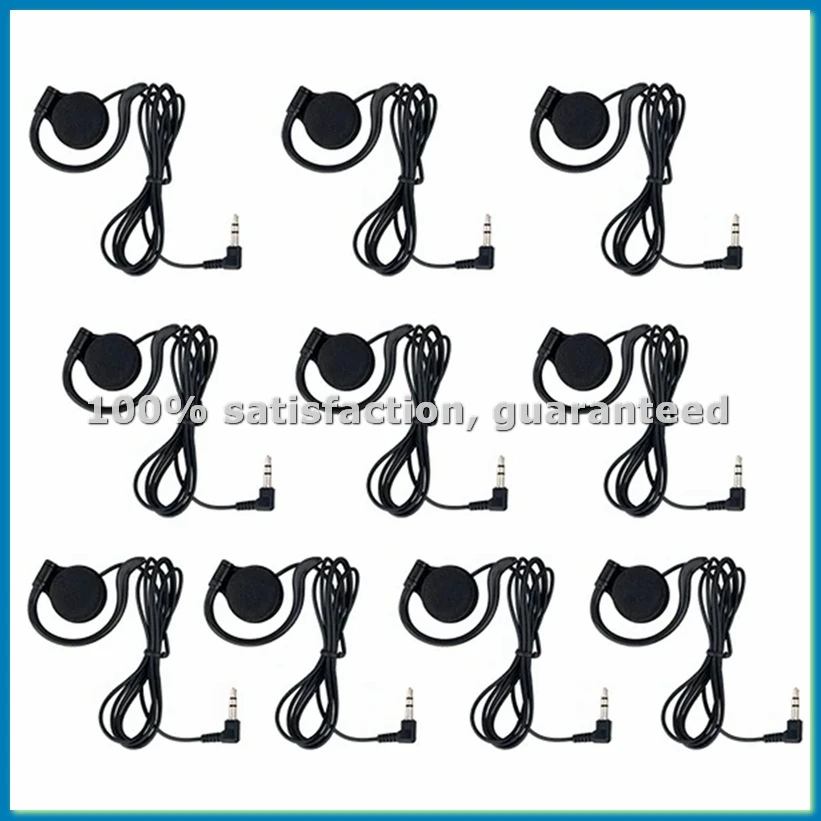 3.5mm Wireless Headphone Wireless Tour Guide System,Single Side Earphone,for T131,T131S,T130P,TT116,TT125,TT122 B-BCBW