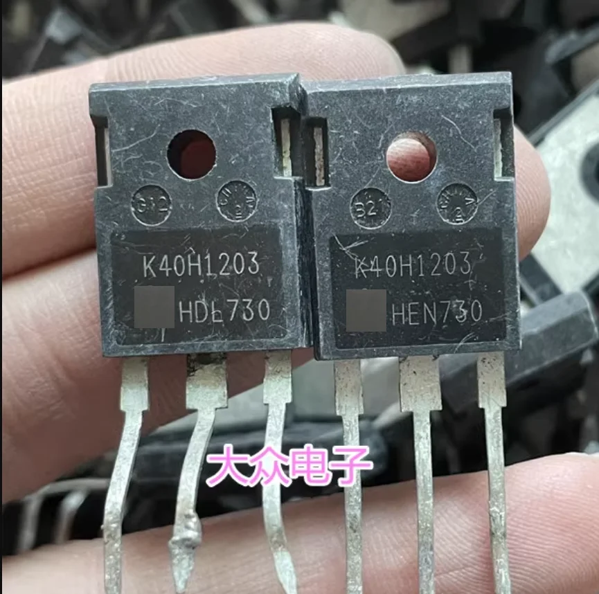 2pcs/LOT Used K40H1203 K40T1202 original imported dismantling welding machine IGBT power tube 1200V 40A