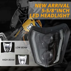 Motorcycle LED Headlight Plate Front Headlamp for EXC 300 XC XCF XCW XCFW SX SXF SXS 125 to 690 2012-2022 Head Light
