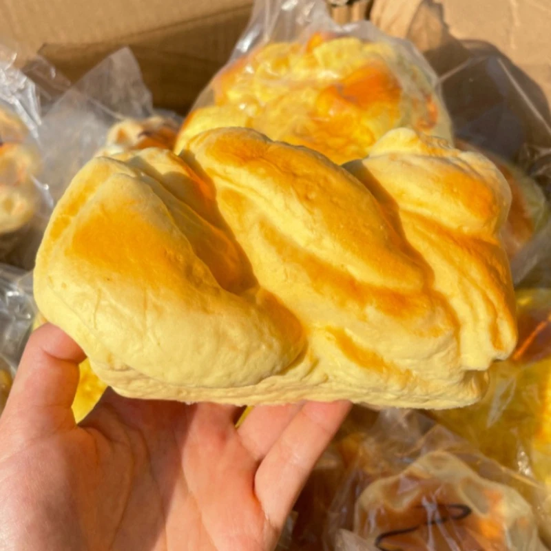 Juguete Antiestrés de Pan con Aroma a Leche, Juguete Sensorial de Pan Desgarrado Realista, Juguete de Compresión de Rebote Lento para Niños y Adultos