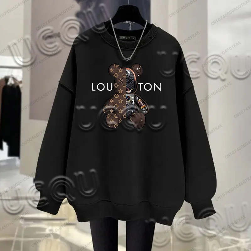 Women's Clothing Versatile Sweatshirts Casual O-Neck Comfortable Pullover Slim Fit Soft Y2K Jogging Sportwear Woman Daily Hoody