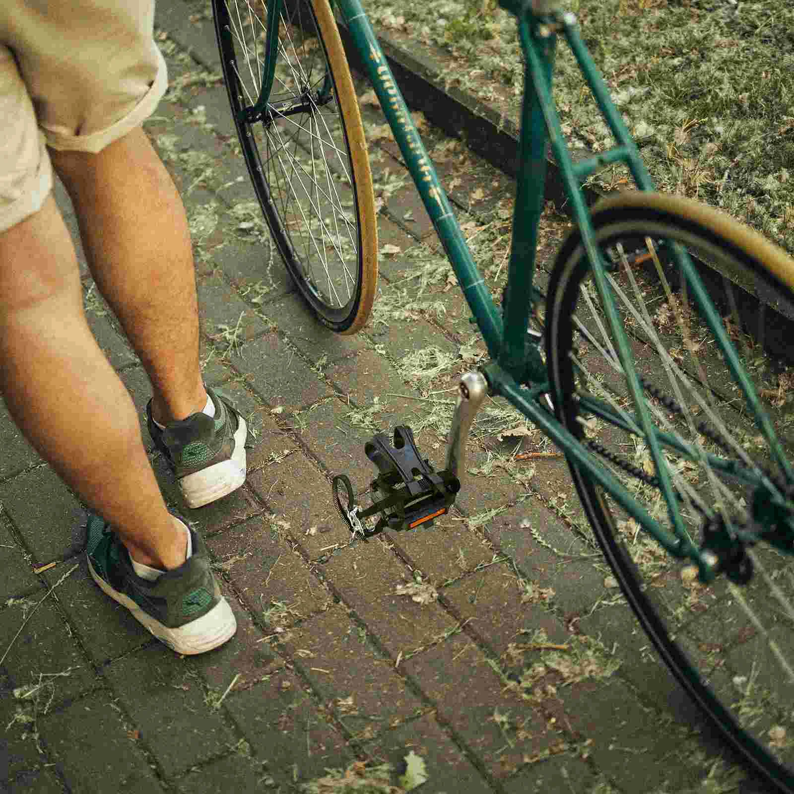 4-teiliges Pedalriemen für Heimtrainer, Zehenriemen, Fahrradpedalgurt, Fahrradpedalgurte, stationäre Fahrradgurte, Fahrradzubehör