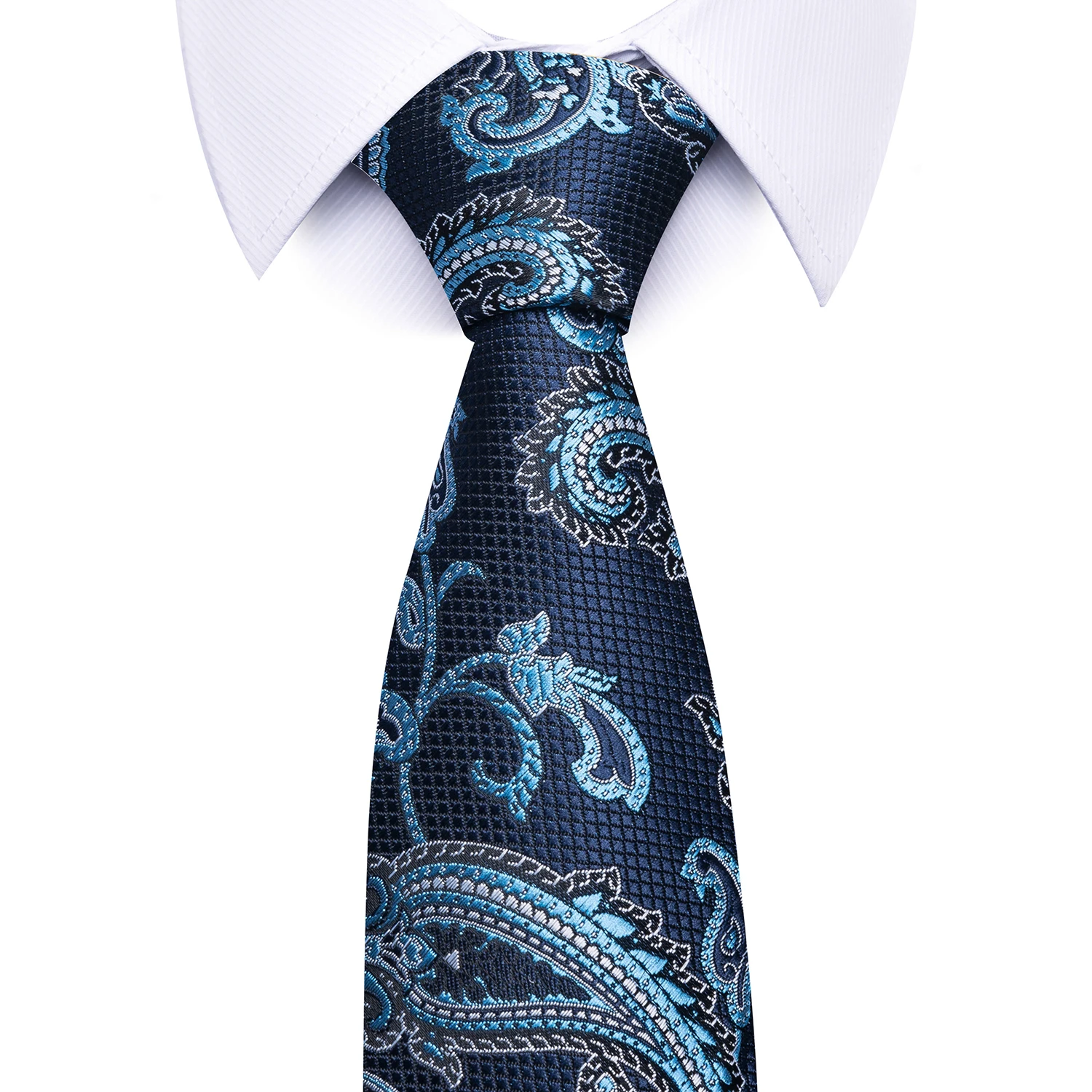 Wholesale Mix Colors Fashion 8 cm Tie Golden Blue White Necktie For Man Suit Accessories Fit Formal Party Wedding Gravatas