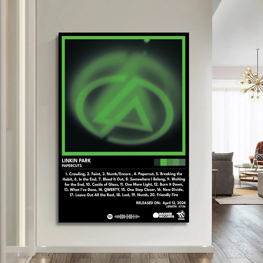 ملصق فني ذاتي اللصق للفرقة L-Linkin ، ملصق ورقي مقاوم للماء ، قهوة ، منزل ، بار ، ملصقات ، ملصقات حائط #4