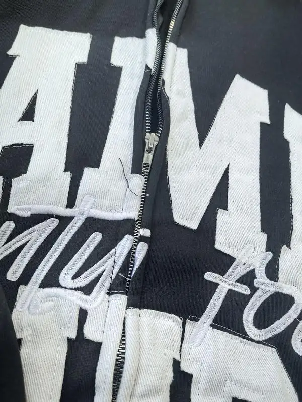 Lettering Embroidered Crew Neck Hoodie "Same Hours" Pattern Sweatshirt, Harajuku Goth Style, Unisex Streetwear