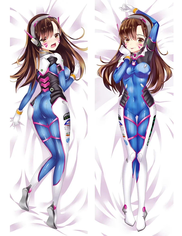 2WAY Dva Dakimakura Cartoon Game Character Hugging Body Pillow Case Anime Cushion Cover Customize 59