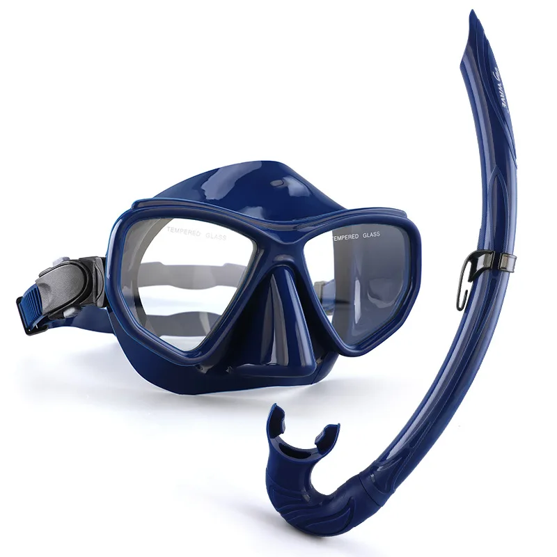 Комплект для снорклинга: маска с панорамным обзором, сноркель с сухим клапаном, снаряжение для снорклинга и дайвинга для взрослых, для плавания и путешествий