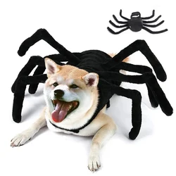 Pet Halloween Spider Costume for Dog Cat Cosplay Clothes Dress Up Apparel Accessories For Medium Small Dogs Cat Puppy