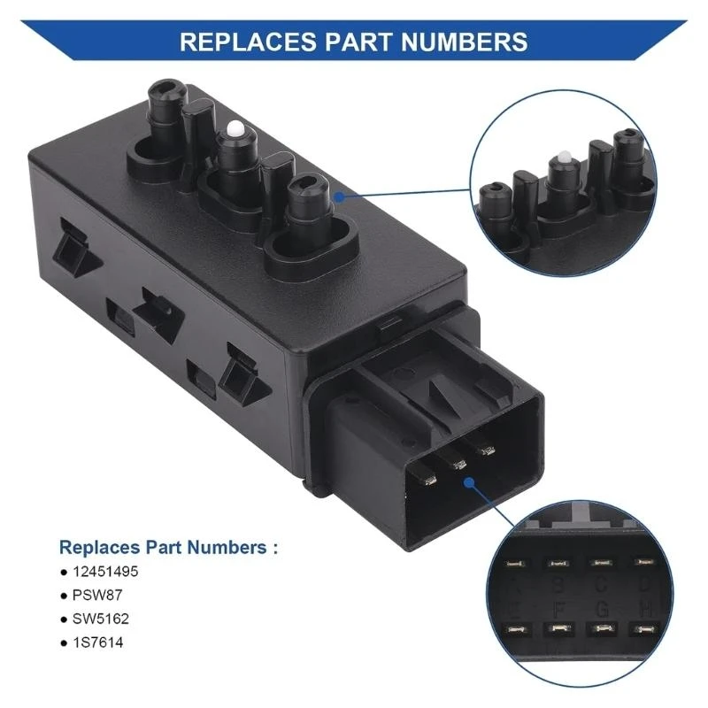 

A2UC 6 Way Power Adjust Switch Power Switch Replaces 12451495