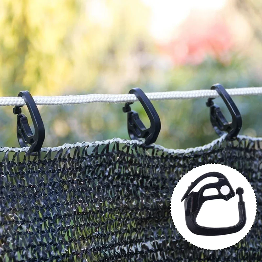 

50 шт., затеняющая сетка, крючок, сельскохозяйственная теплица, солнцезащитная сетка, линия для штор, открытый двор, птица, аквакультура, линия забора